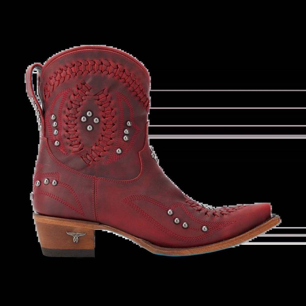 NEW LANE women's cossette bootie in smoldering ruby
